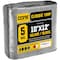 Core Tarps Heavy Duty Tarp, 12 ft L x 0.5 mm H x 10 ft W, 5 Mil, Silver/Black, Polyethylene CT-501-10X12 - alternate 1